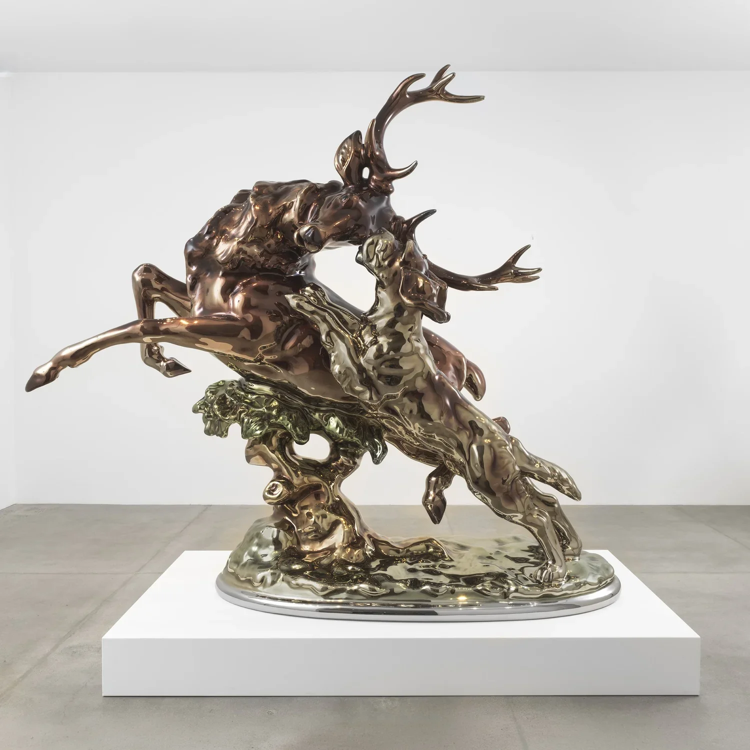 Porcelain Series animal figures on a plinth